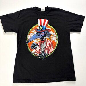 Vintage Black Crowes High As The Moon Tour Shirt Black Sz M/L 90s Concert USA